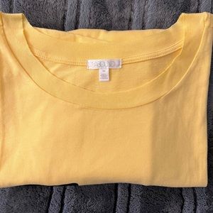 Women’s Anound brand cropped Faith over Fear tee Sz:2X Color: yellow